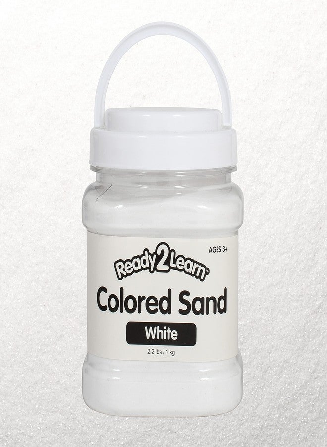 Ready 2 Learn Colored Sand | White | 2.2 lbs | Play Sand for Kids | Perfect for Arts and Crafts and Sensory Bins - Image 1